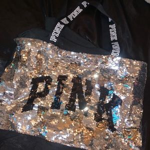 Pink sparkle bag